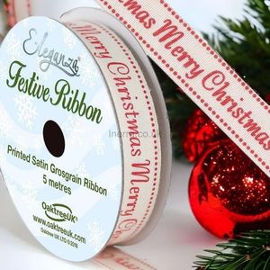 christmas red green gold tartan ribbon fabric tree wreath gift