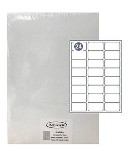 24 per sheet a4 blank labels