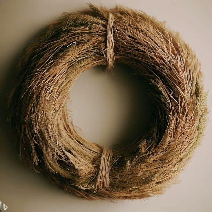 wreath using grass