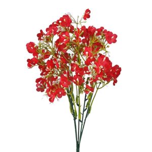 red gypsophila flowers