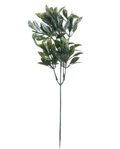 artificial frosted greenery stems