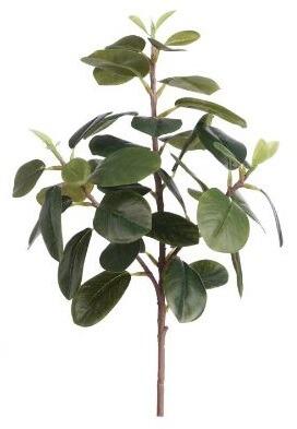 uv resistant artificial foliage bush 32cm leaf spray green