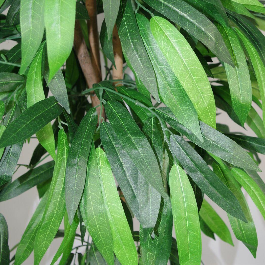 Large Artificial Mango Tree Plant with Metal Planter