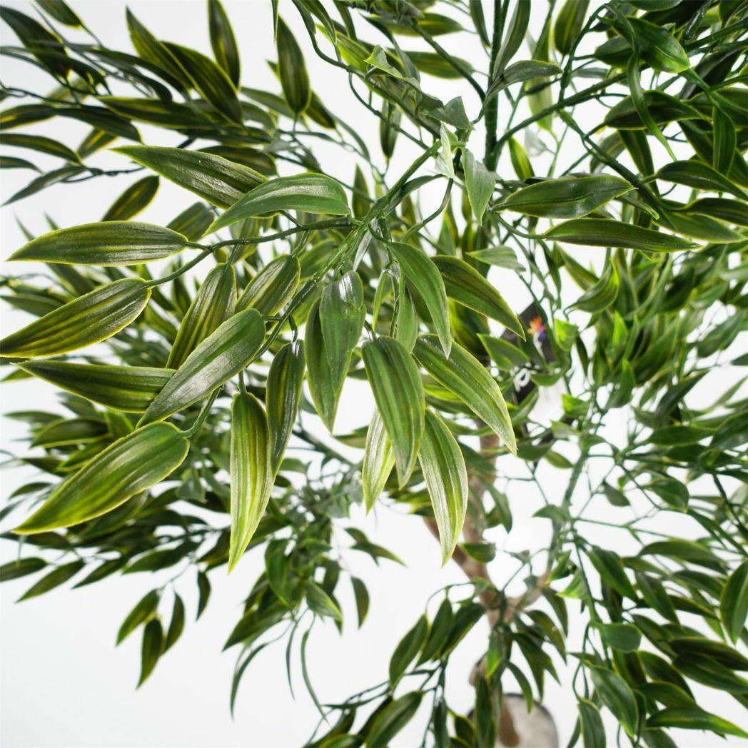 uv potted uv grass plant with artificial display foliage