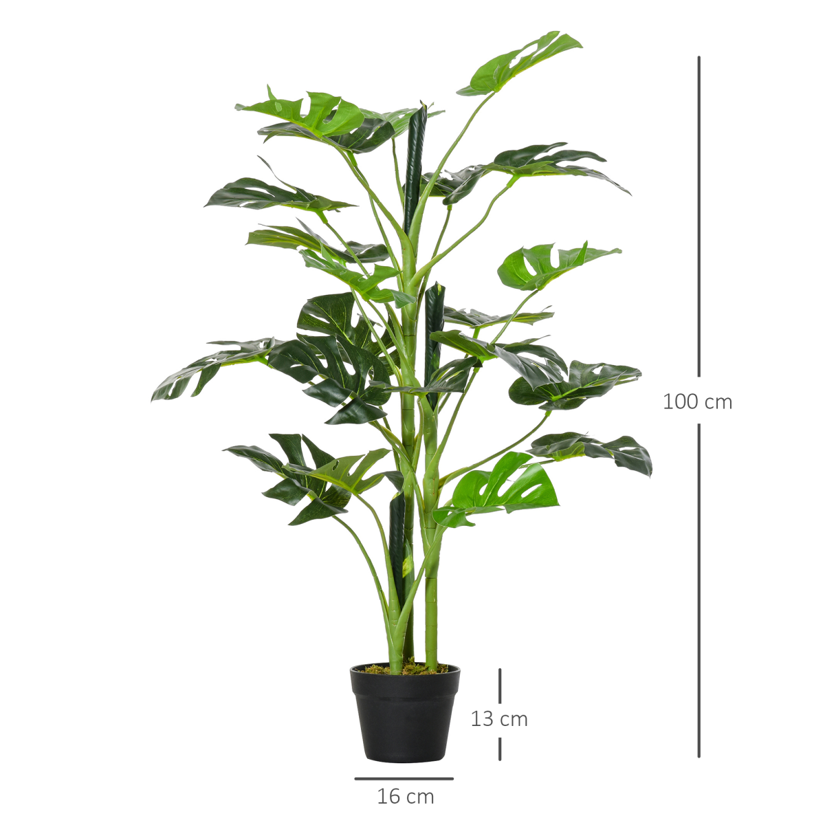 Artificial Monstera Tree 21 Leaves Palm Tree