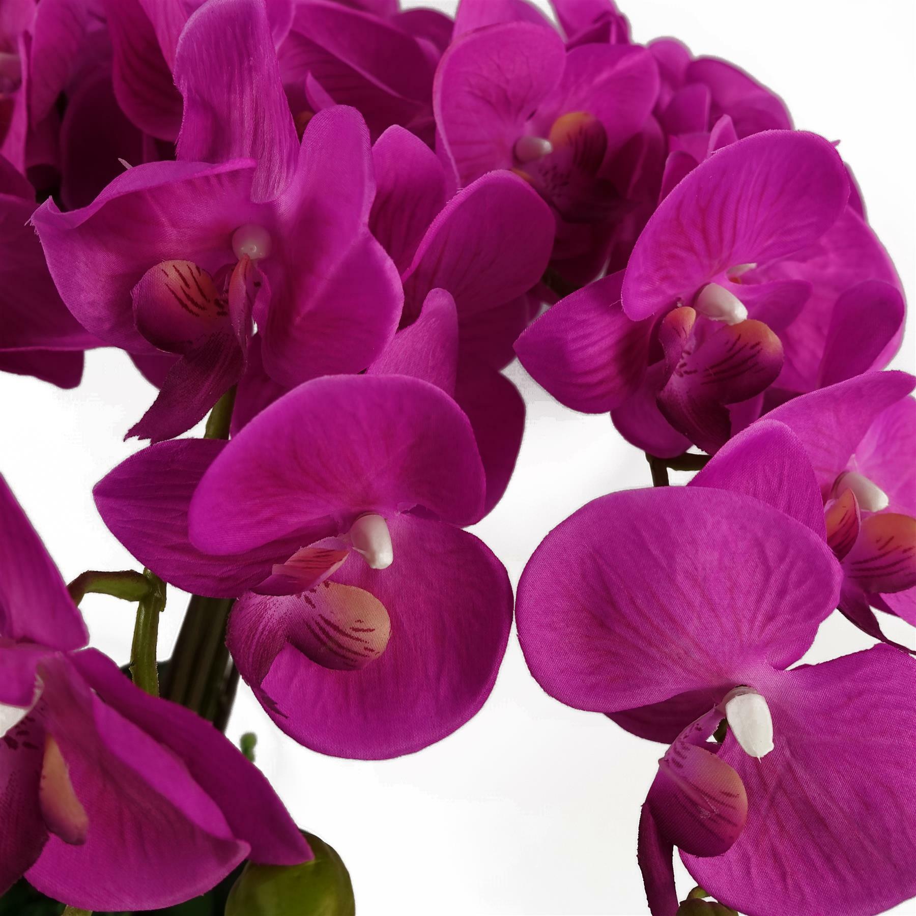 Artificial Deluxe Bush Orchid - Dark Pink