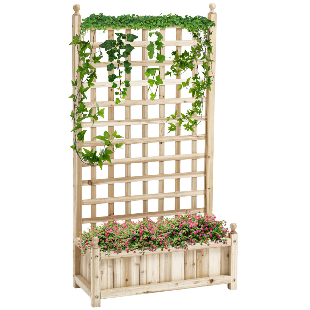 Raised Garden Bed with Trellis Garden Planters