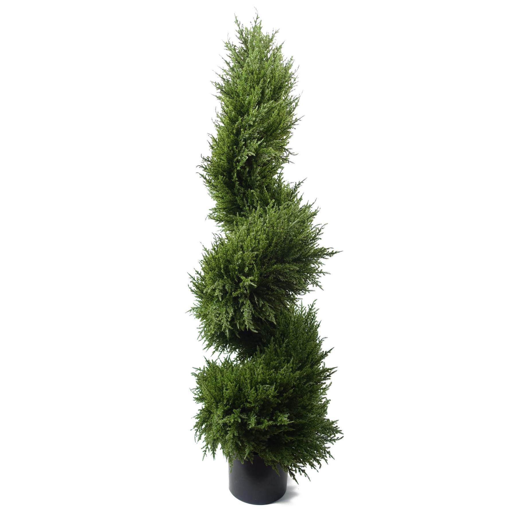 Artificial Spiral Cypress Topiary Tree