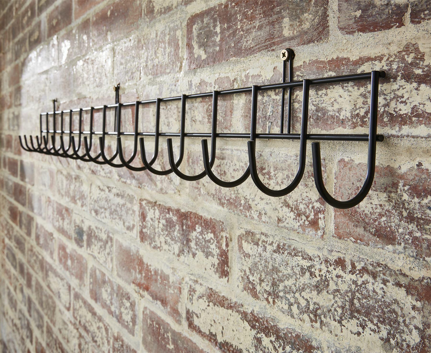 extralong tool rack in black powder coating