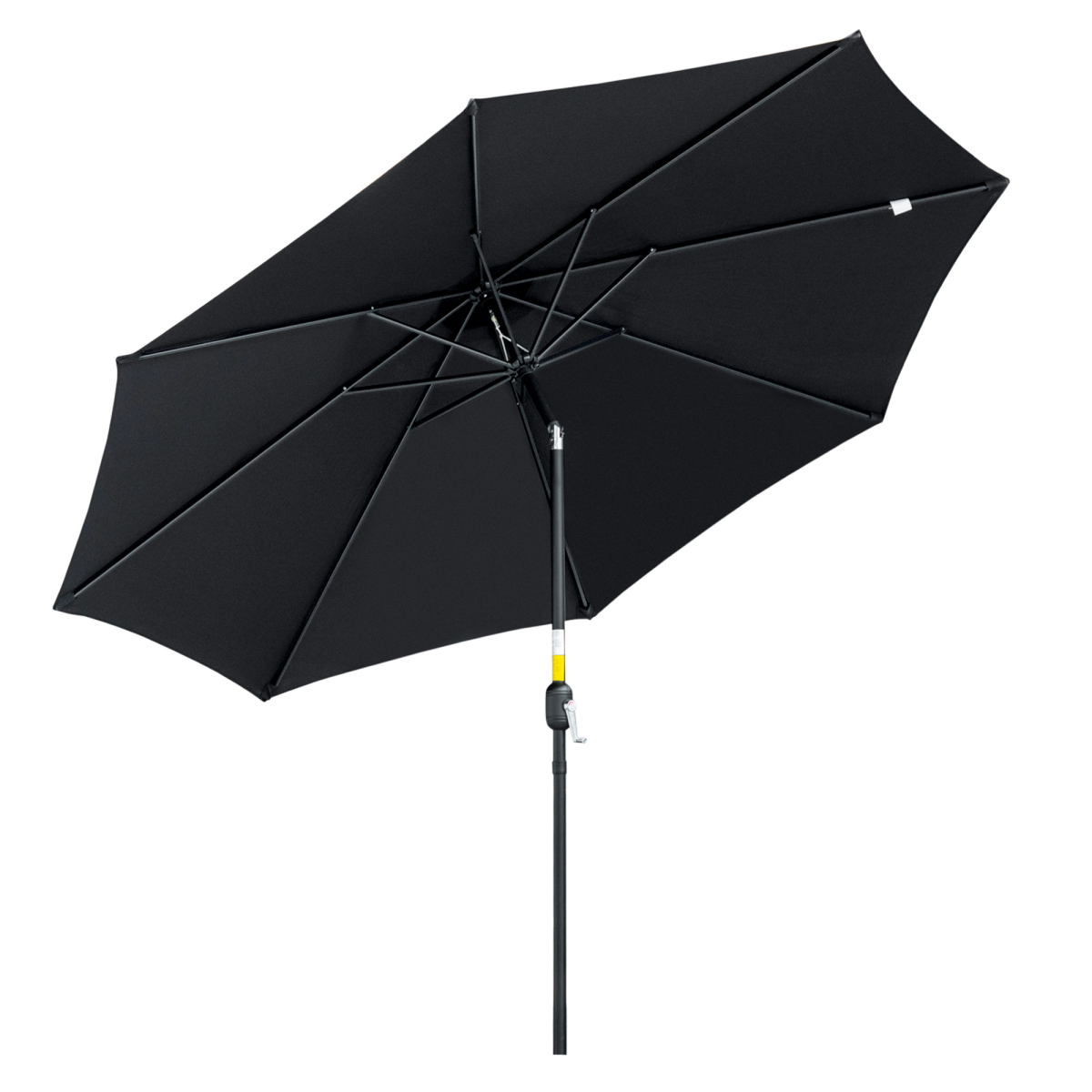 outsunny 3(m) patio umbrella outdoor sunshade canopy w/