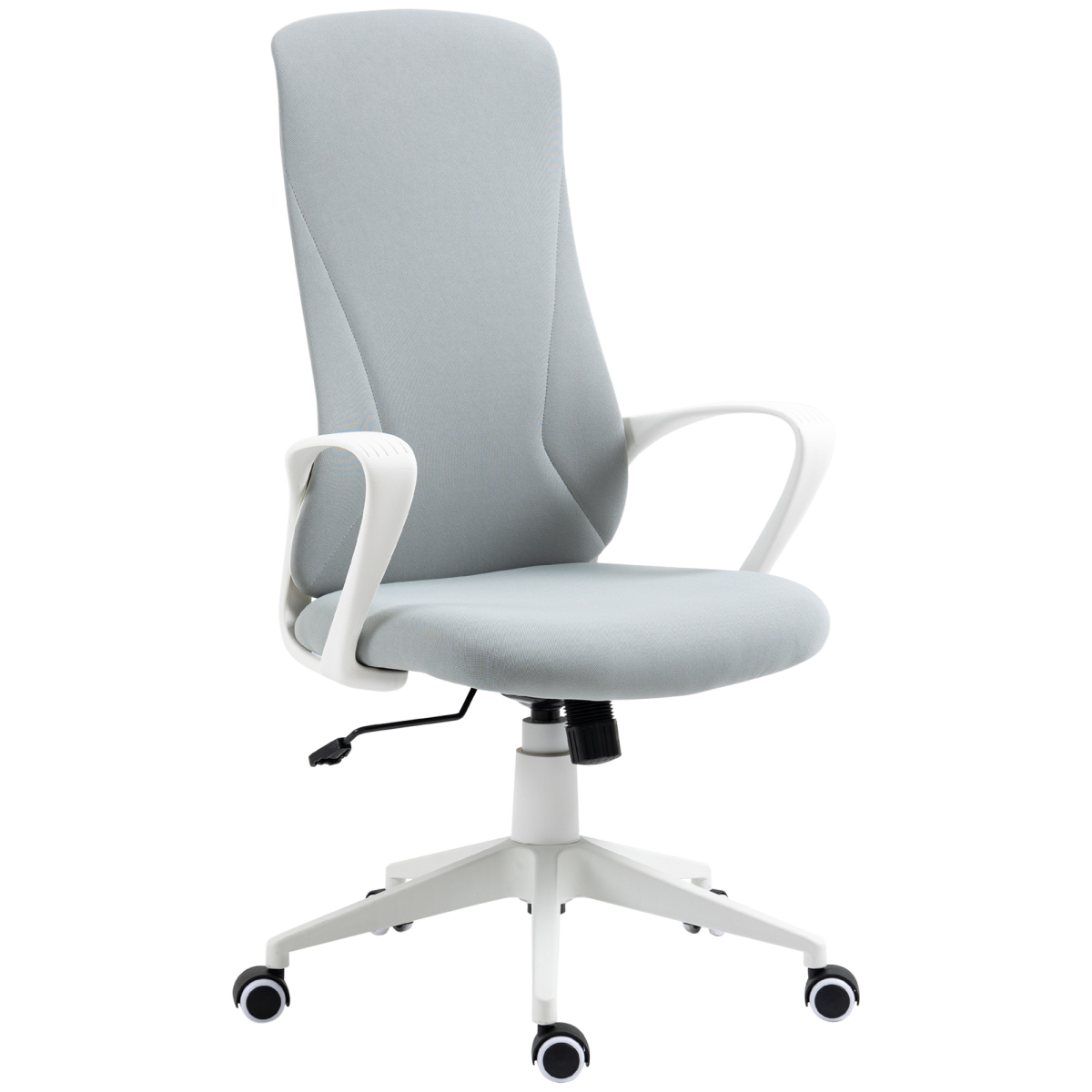 vinsetto highback home office chair height adjustable elastic view 1