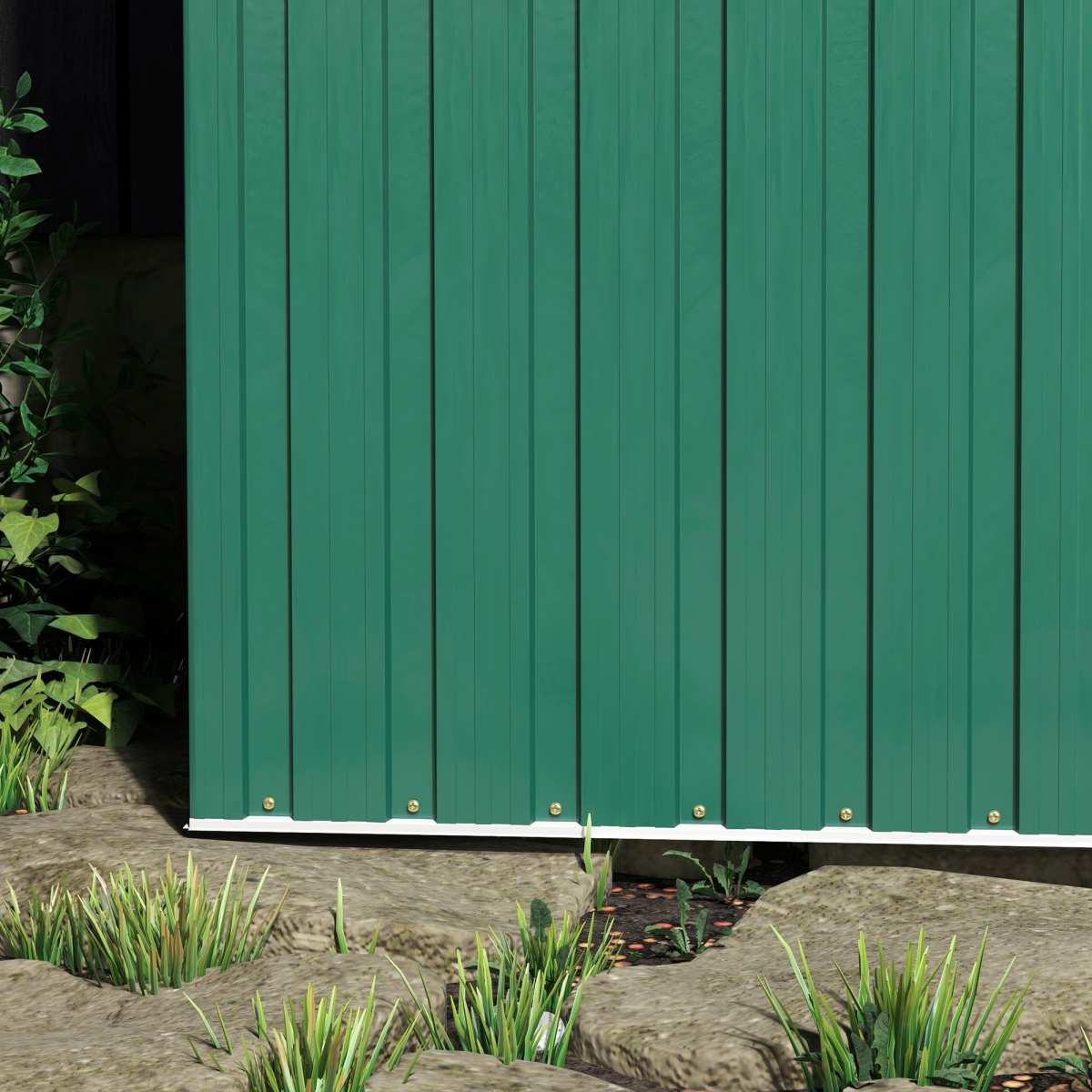 outsunny 5 x 3ft garden storage shed sliding