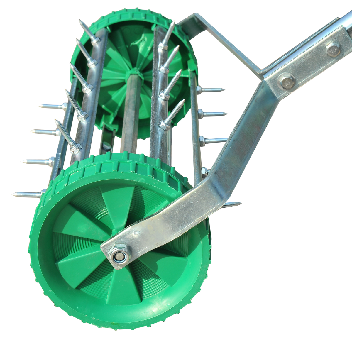outsunny lawn aerator rollergreensilver view 6
