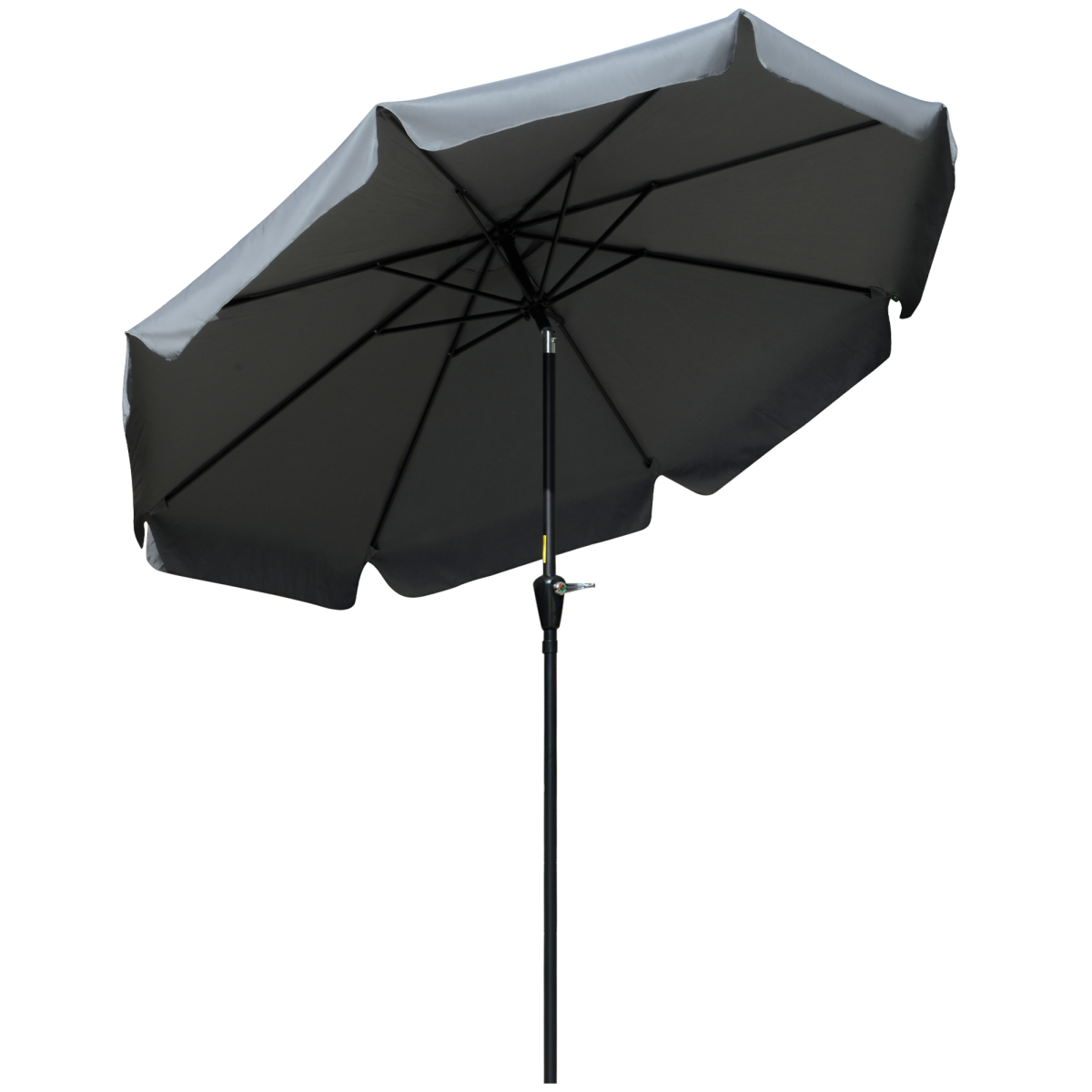 266m patio umbrella garden charcoal grey view 1