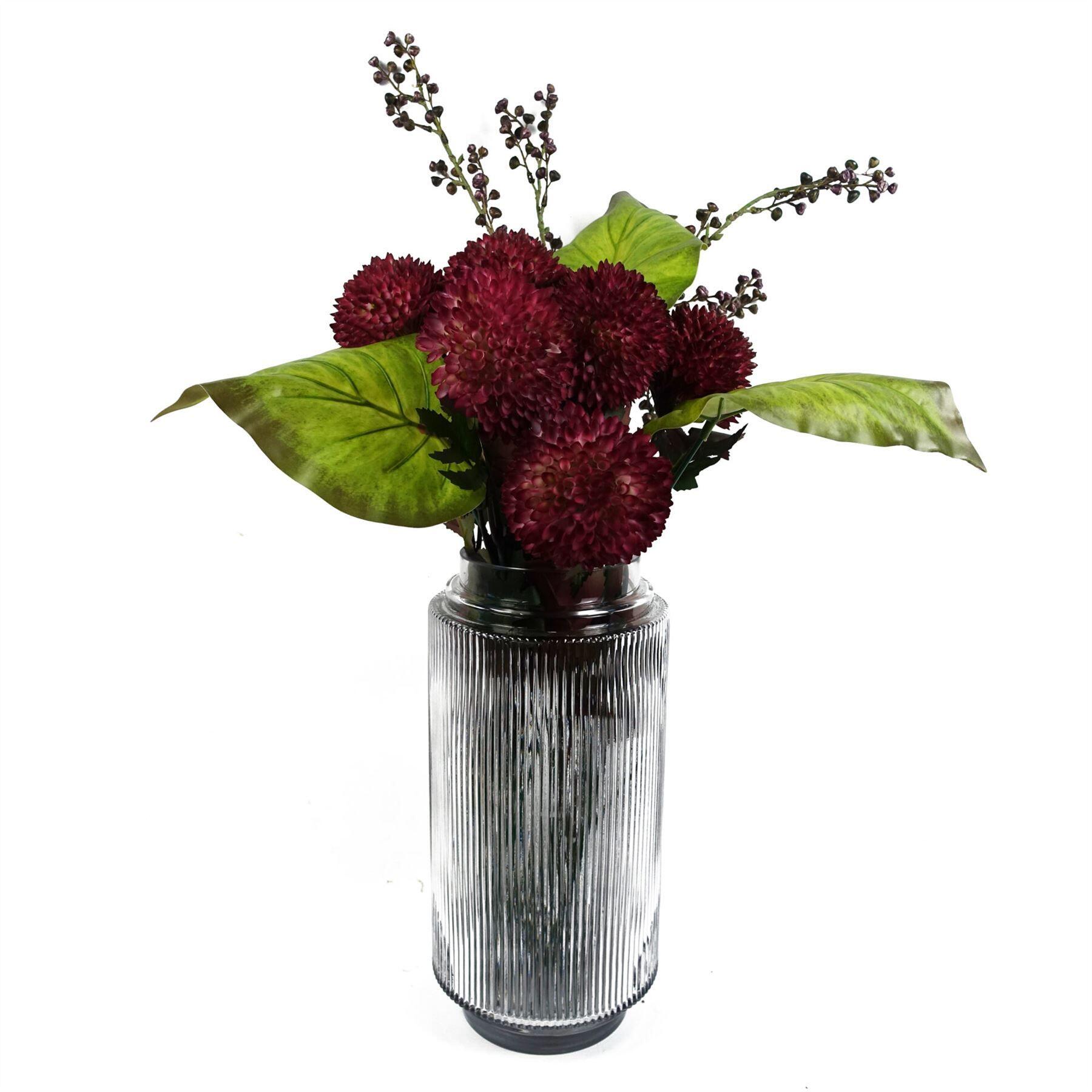 pack of 6 x 50cm artificial green plastic view 7