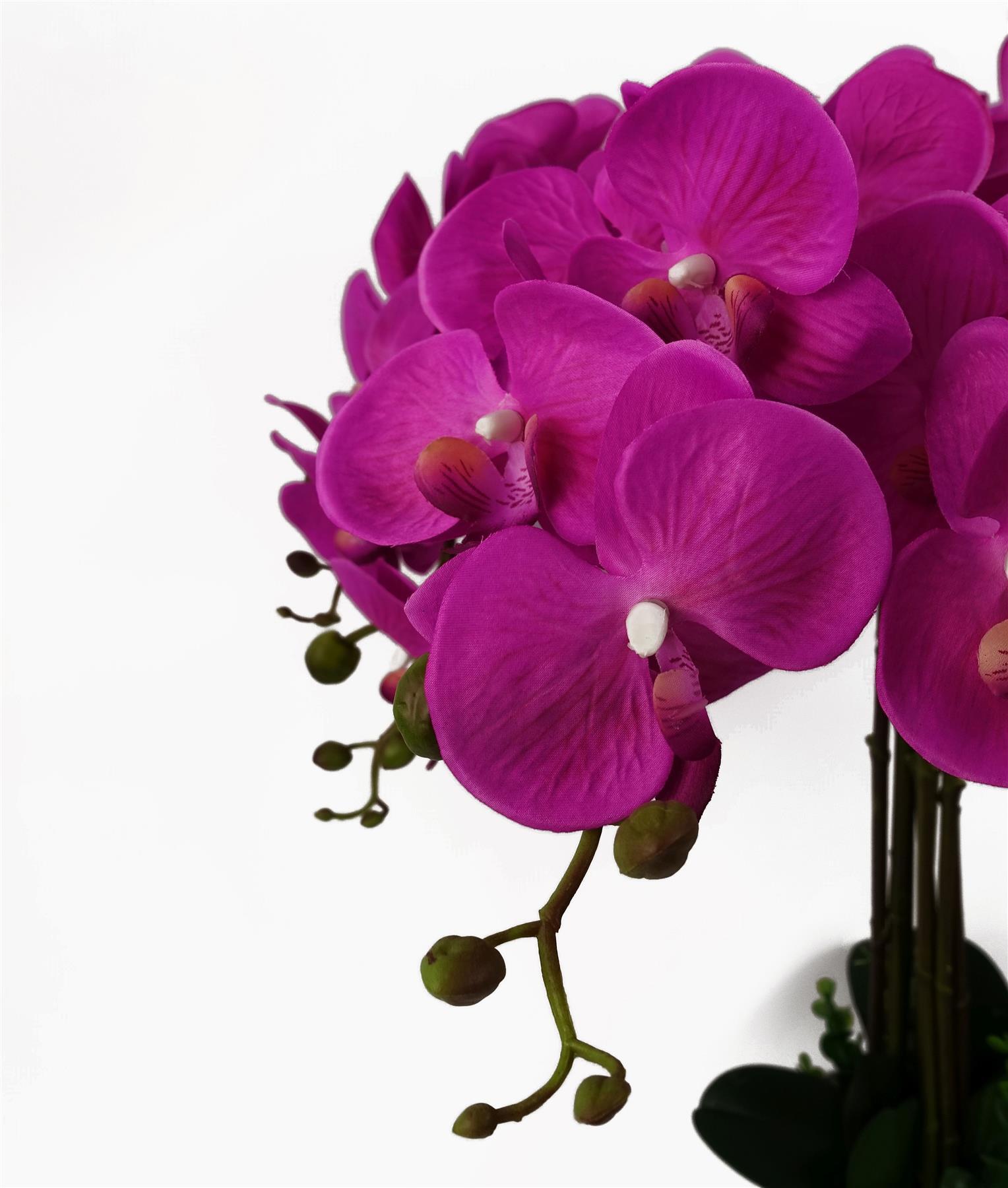 85cm artificial deluxe xl orchid dark pink view 2