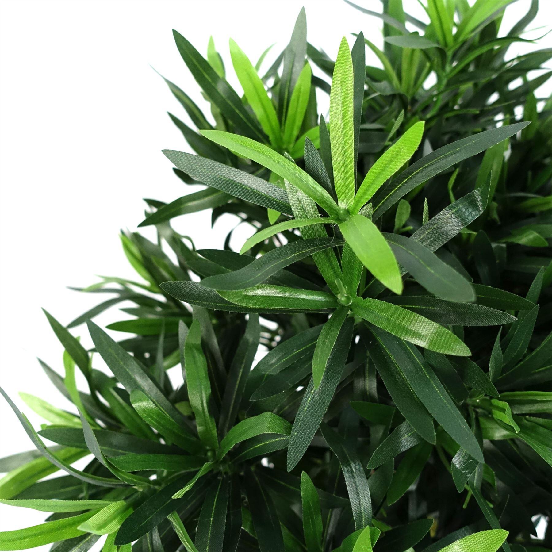 image of 40cm podocarpus bush artificial plant view 2