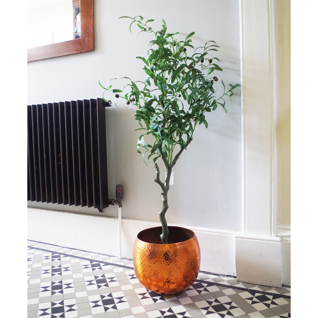 image of 120cm artificial olive tree natural style view 5