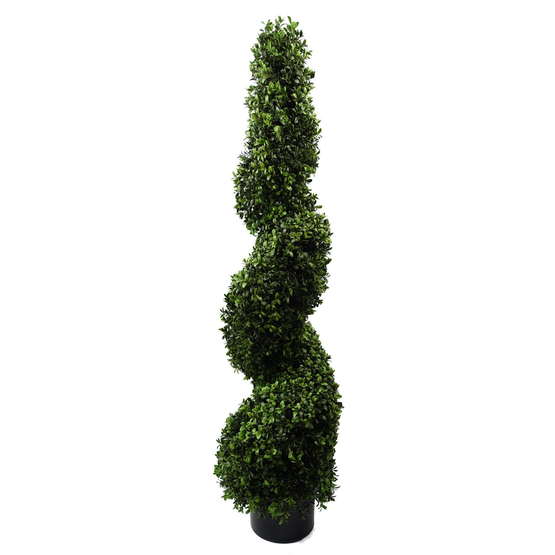artificial buxus tree green spiral