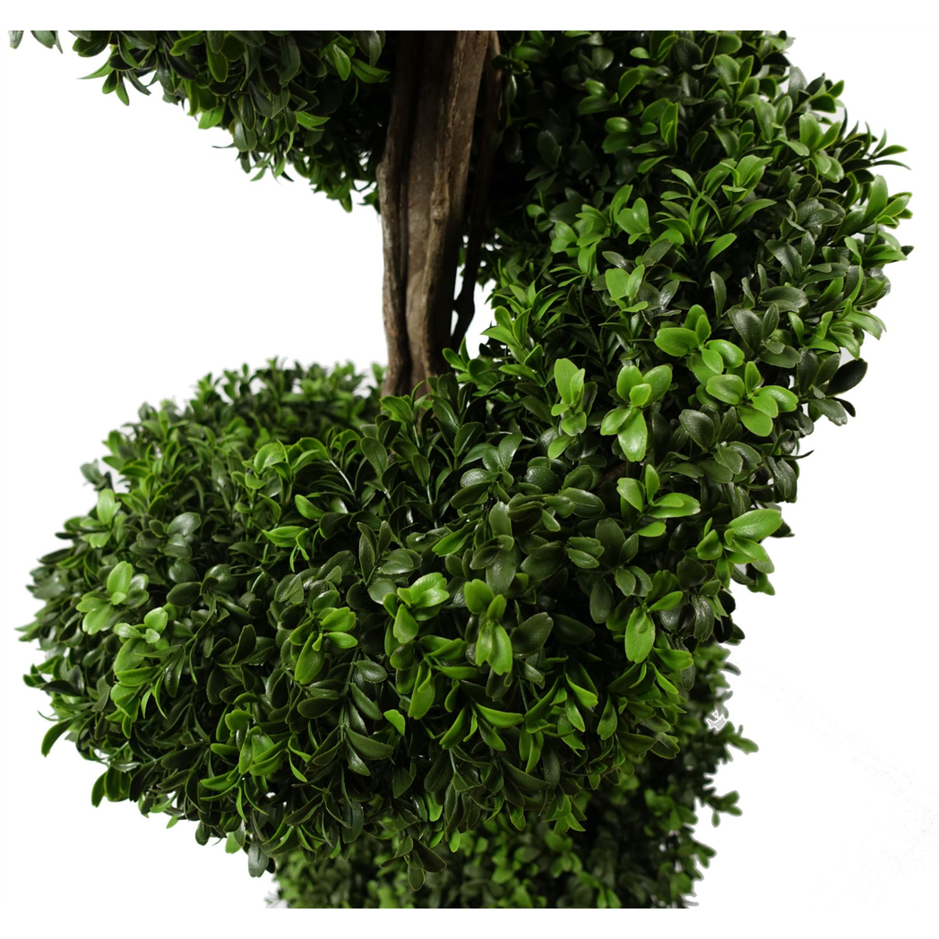 150cm Spiral Buxus Artificial Tree UV Resistant Outdoor