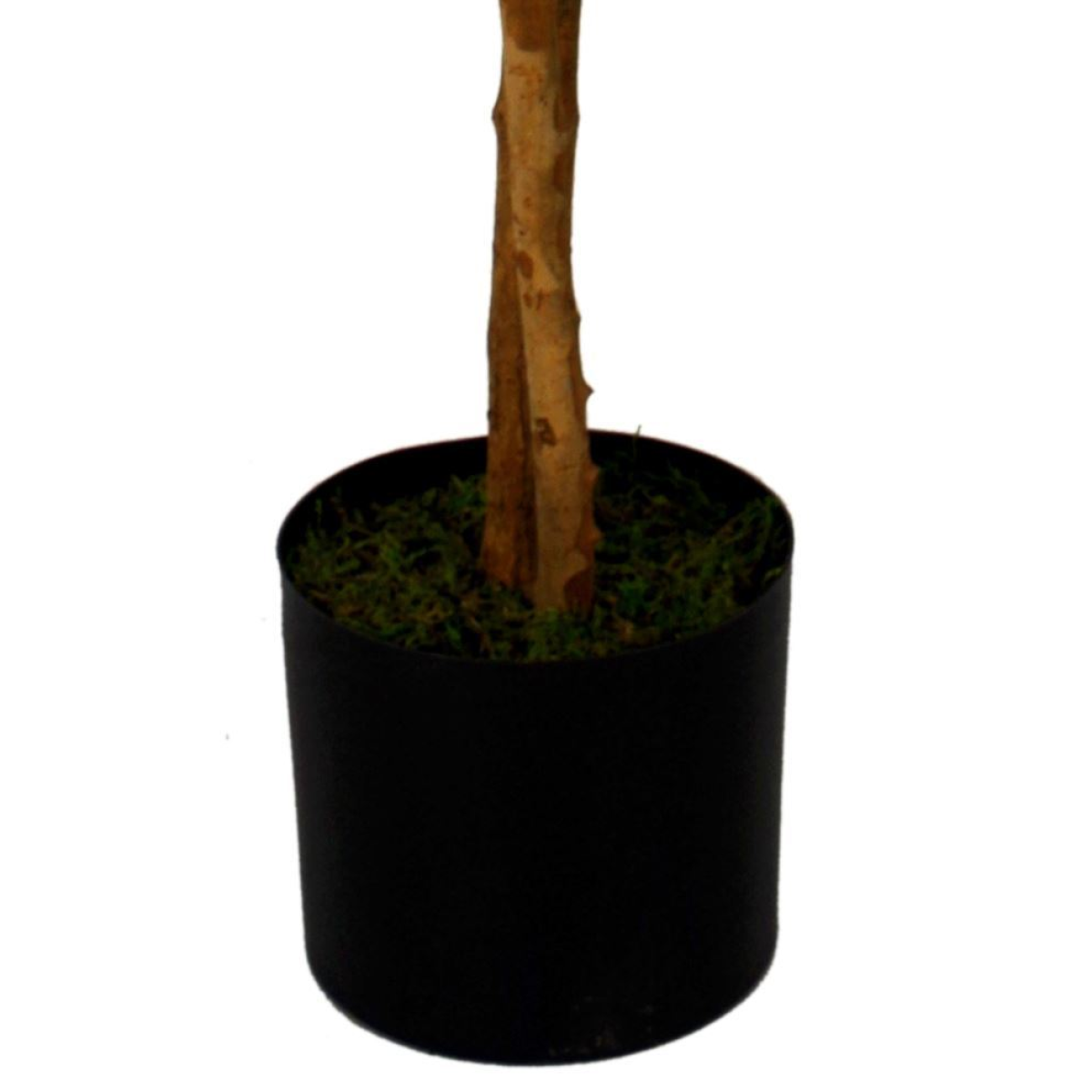 130cm Luxury Artificial Wisteria Tree White Flowers - Premium Range Silver Metal Planter alternative style 4