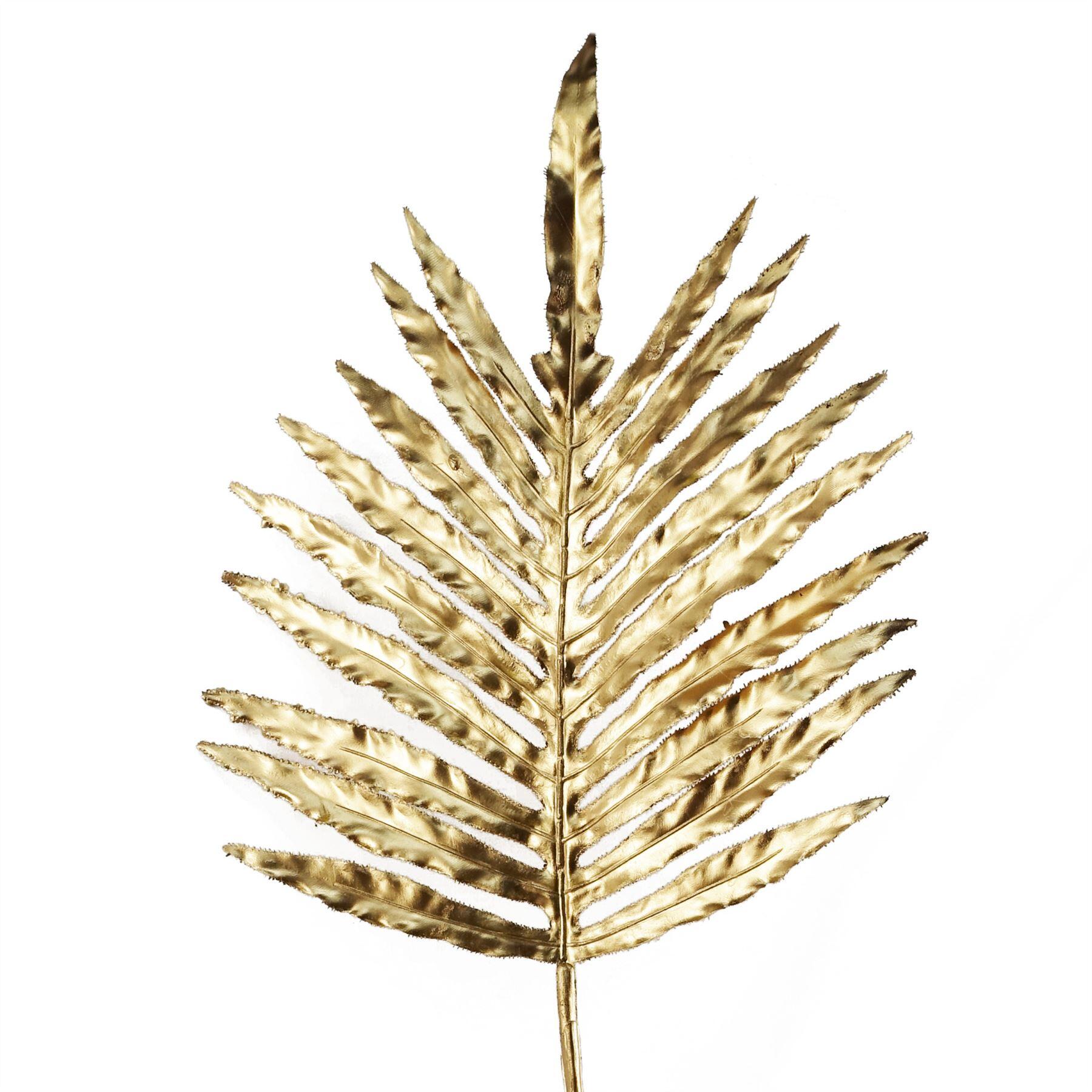 95cm Gold Palm Leaf floral stem