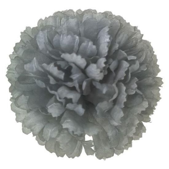 grey flower carnation pick for funeral foam tributes