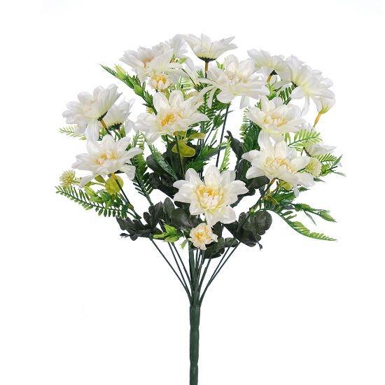 Artificial Flower Bouquet 50cm Spiky Dahlia with 18 flower heads