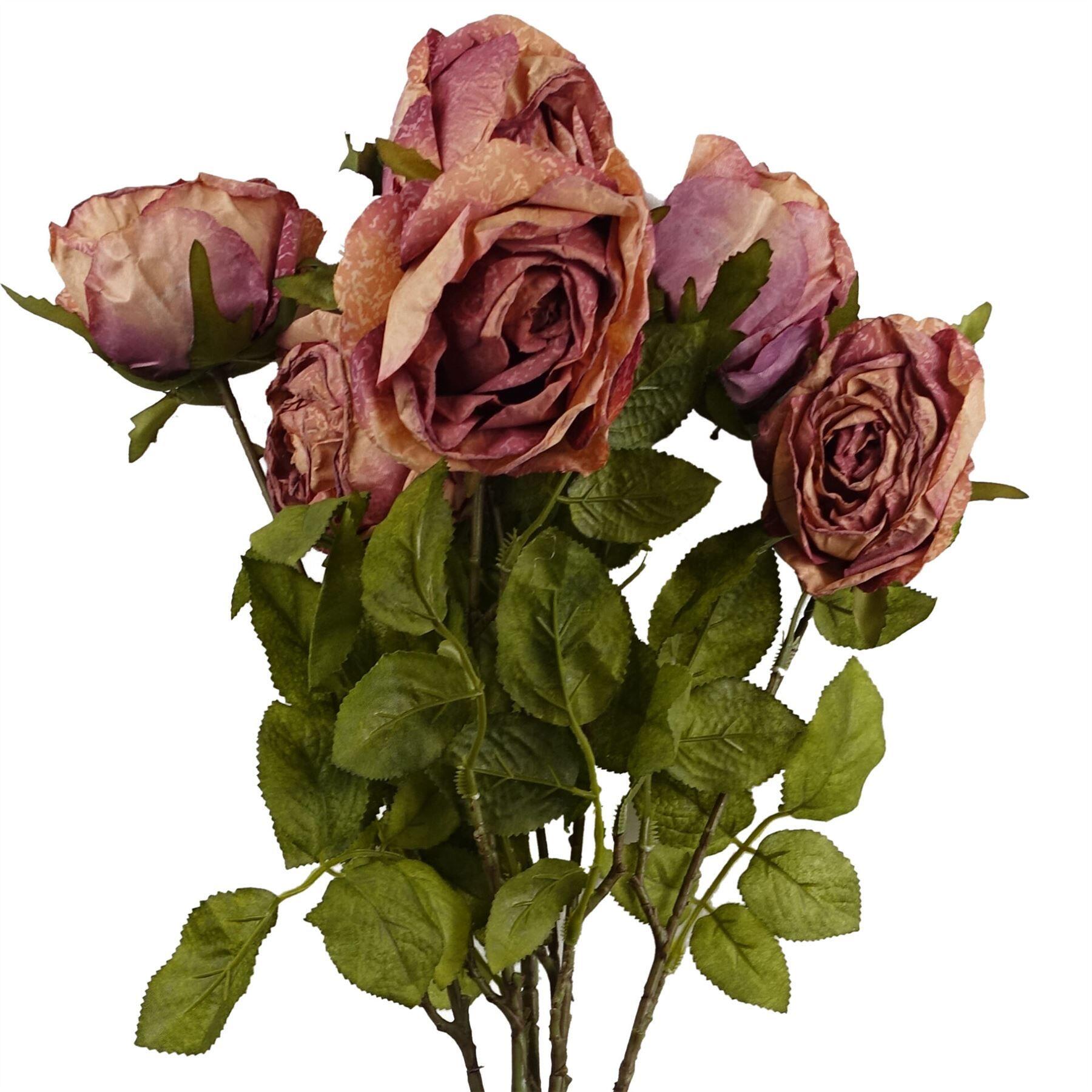 pack pink 70cm artificial 6 rose x product image