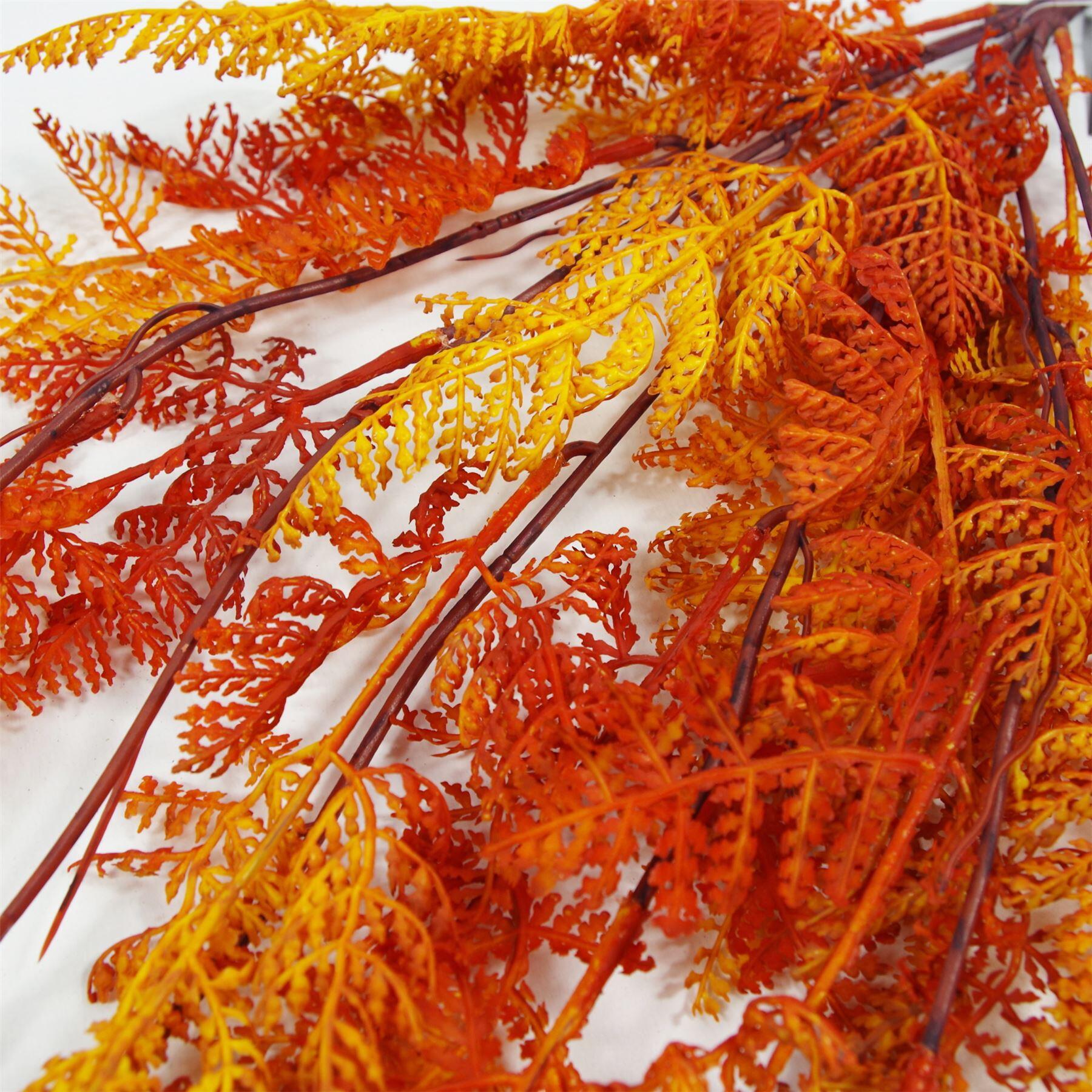 orange plant autumn 100cm fern 6 hanging product image