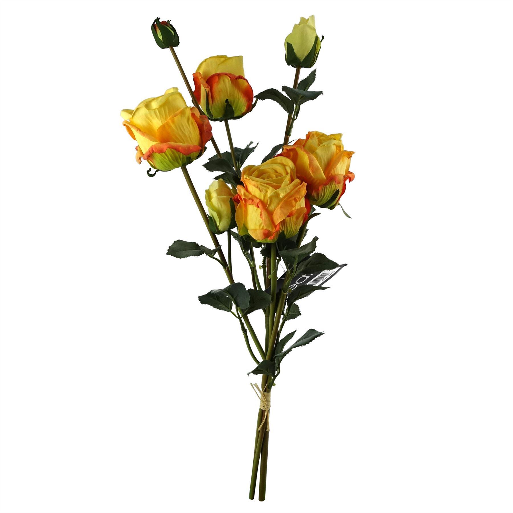 rose display vase yellow 65cm glass geometric product image