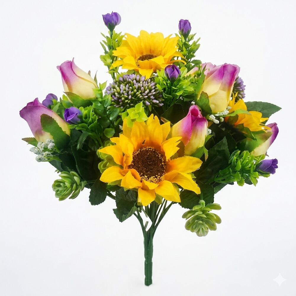 artificial sunflower bouquet of flowers
