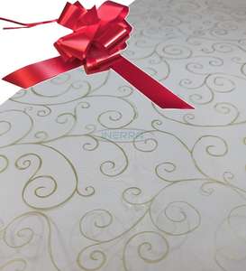 red  hamper wrap kit cellophane bow wrapping gold scroll
