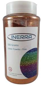 500g christmas school glitter shaker tub copper
