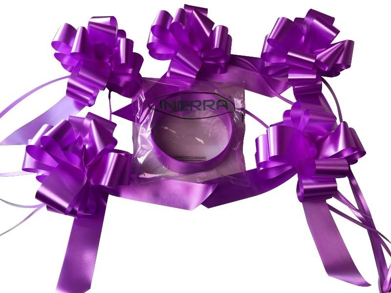 purple wedding car ribbon bows kit decoration