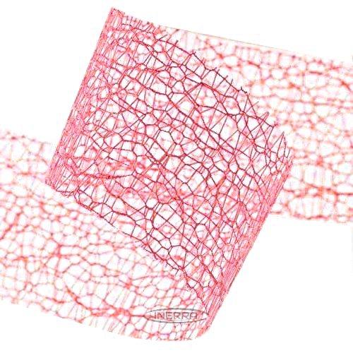 deco web webbing spider ribbon 2" 2 inch 50mm hot pink fuchsia
