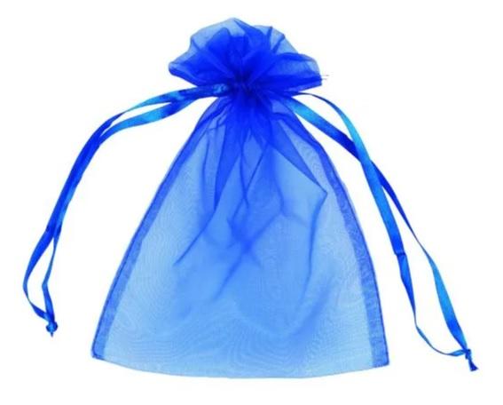 royal blue organza bags mini small drawstring wedding favors closet drawer mesh bag