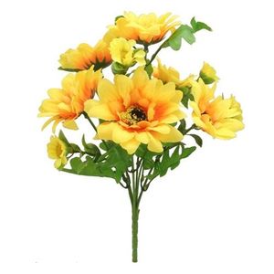 artificial flowers sunflowers bunch bush large yellow
