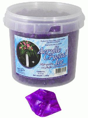 acrylic gem crystal rhinestone wedding table scatter crystals bucket large purple