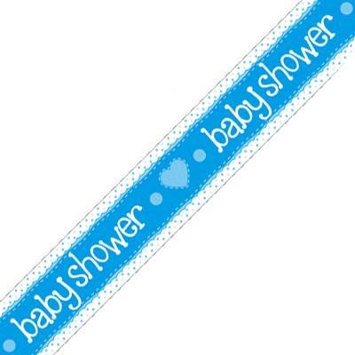 blue baby shower boy banner