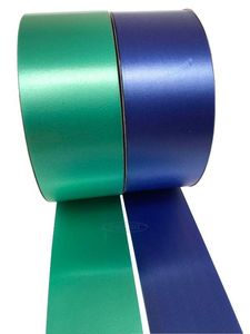 emerald green blue ribbon