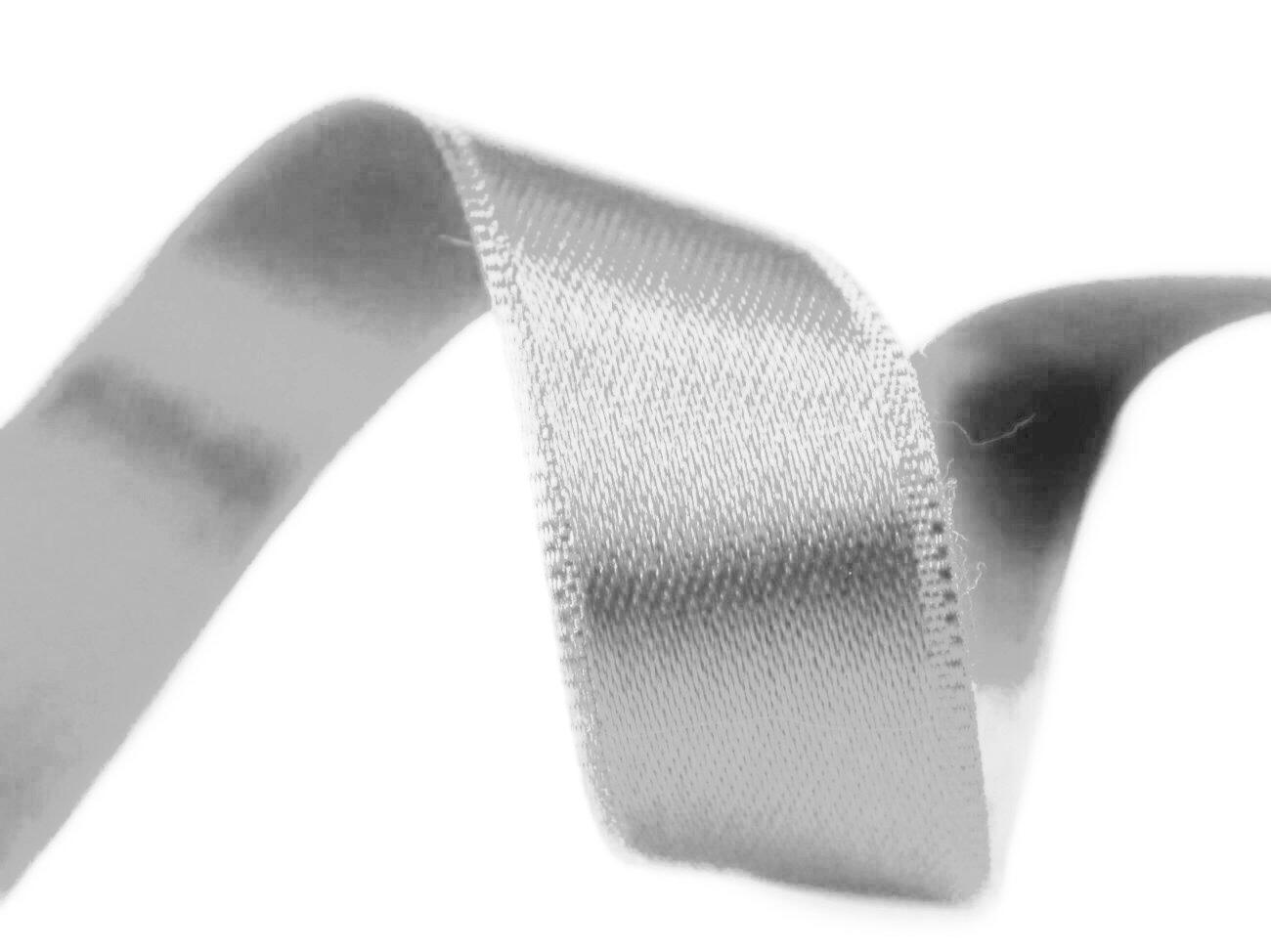 silver 25mm satin ribbon