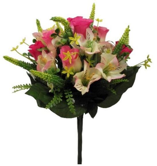 artificial flower bouquet mixed large