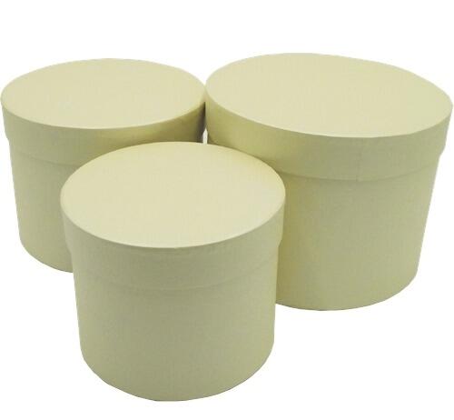 ivory hat boxes cream