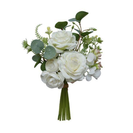 artificial ivory rose flowers