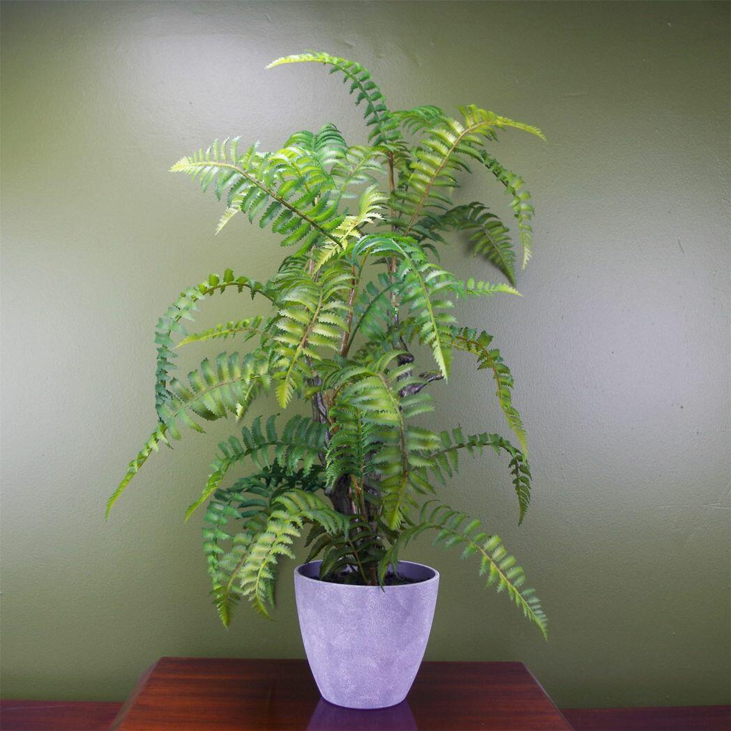 Artificial Tree Fern with Decorative Planter