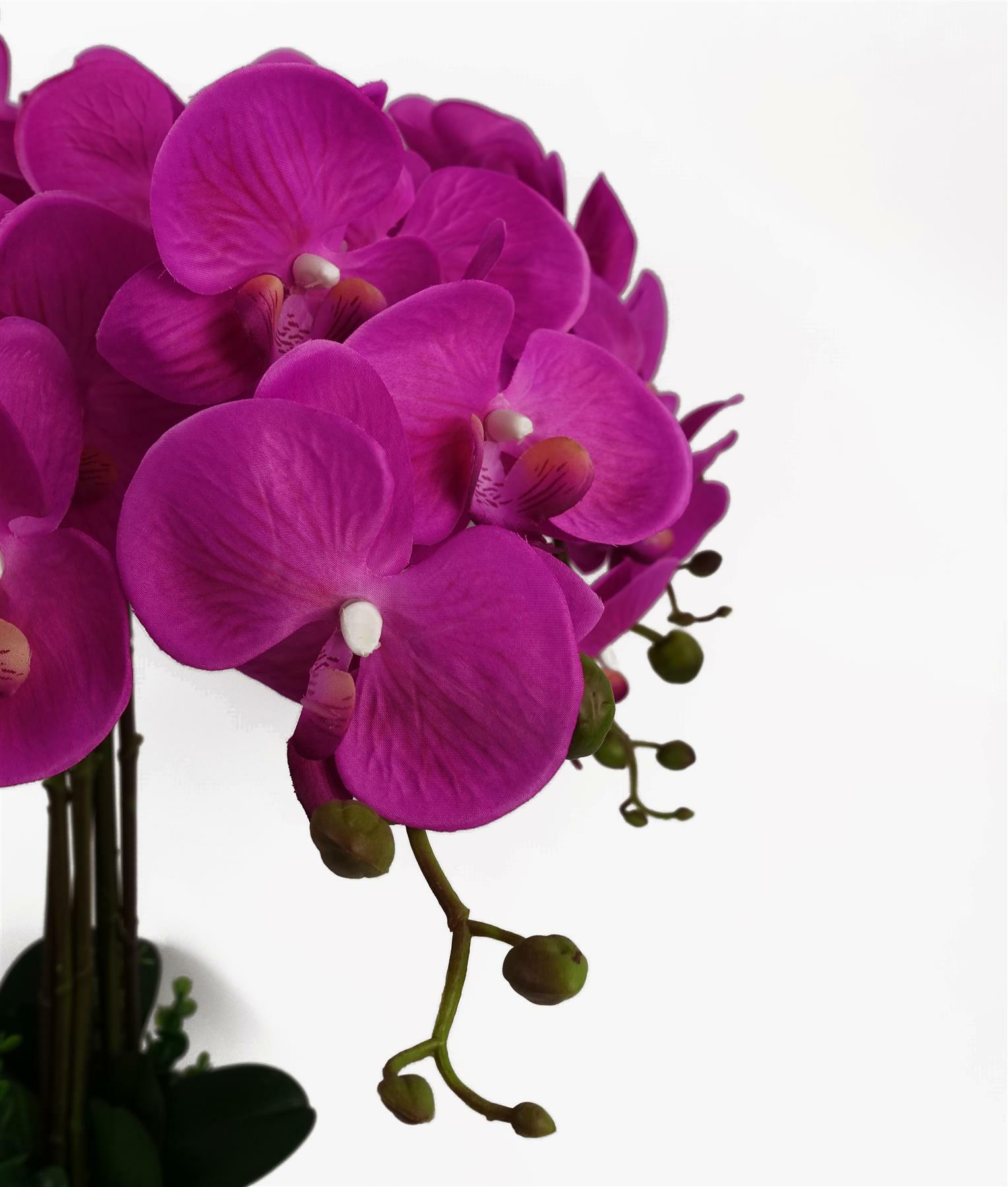 Artificial Deluxe Bush Orchid - Dark Pink