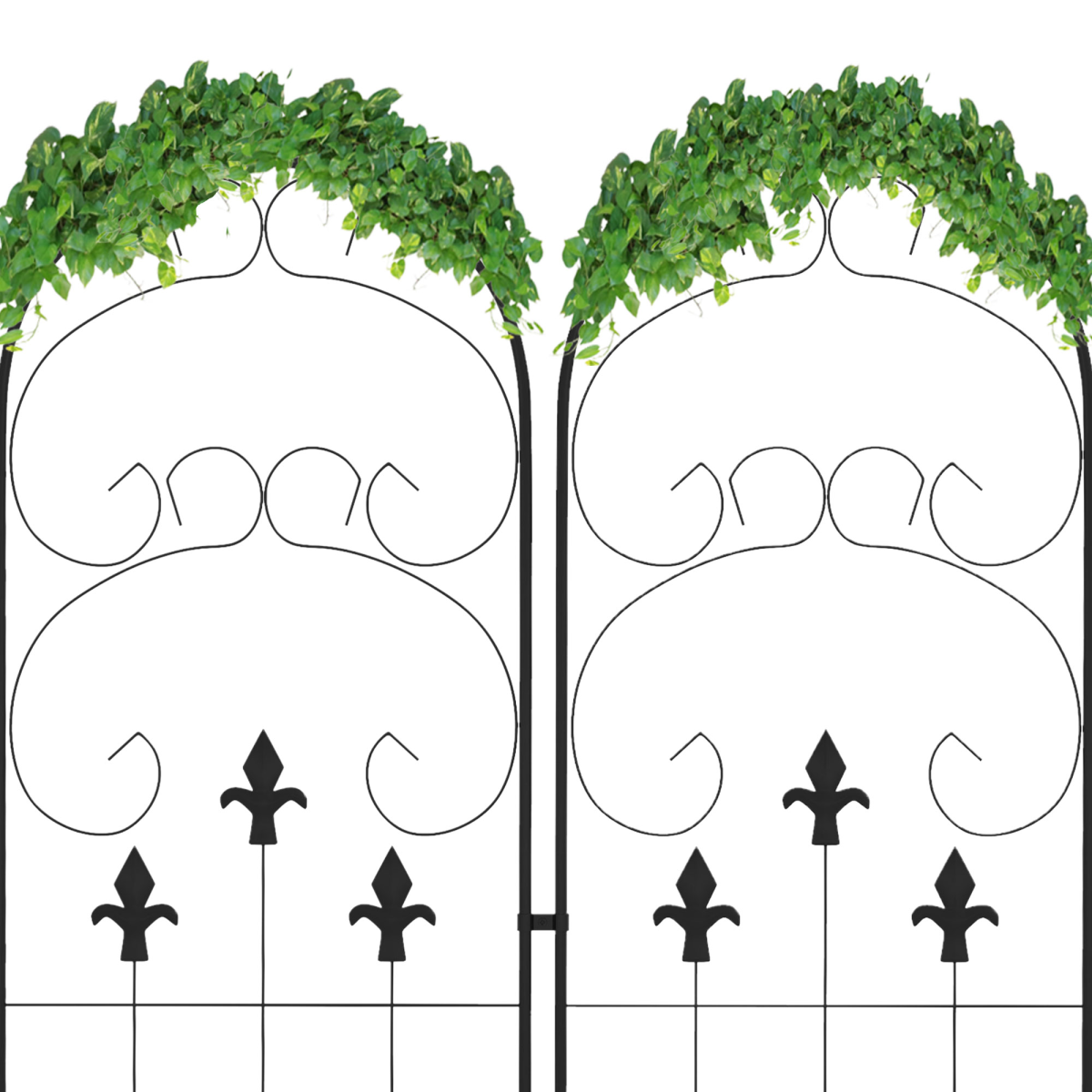Set of 2 Metal Trellis for Climbing Plants
