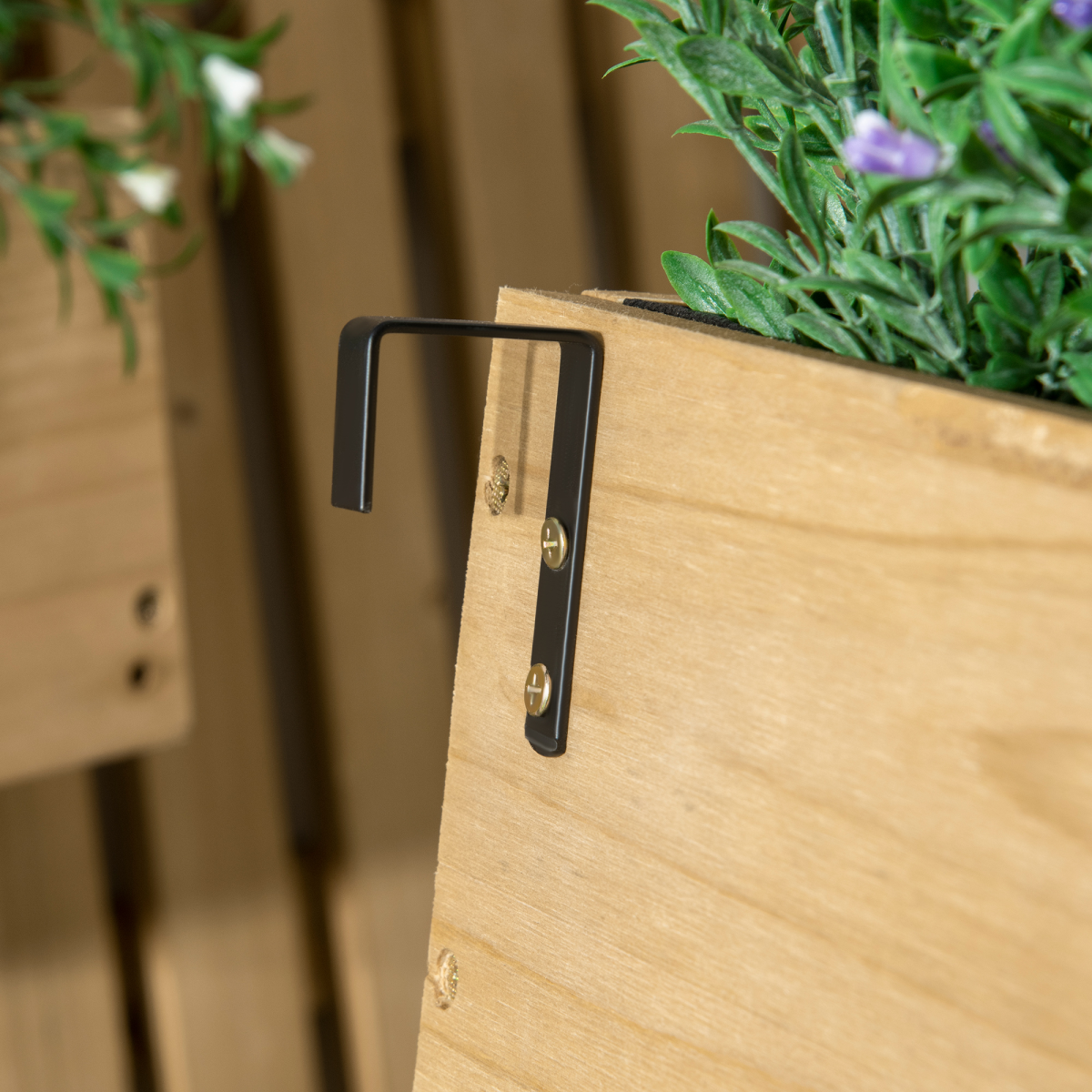 Wooden Garden Planters with Trellis Raised Bed
