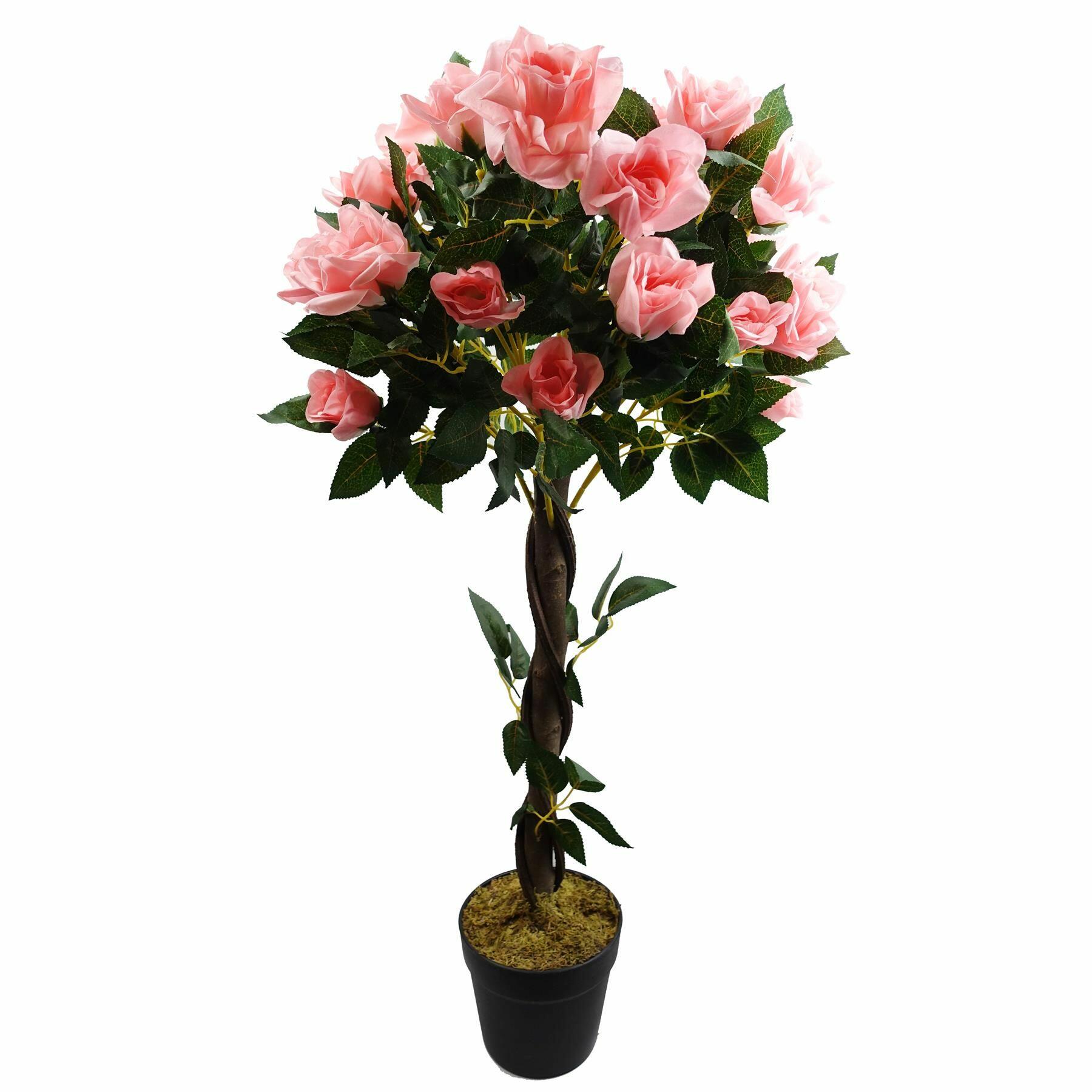 Artificial Pink Rose Tree Wedding Twisted Vine 90cm (3ft)